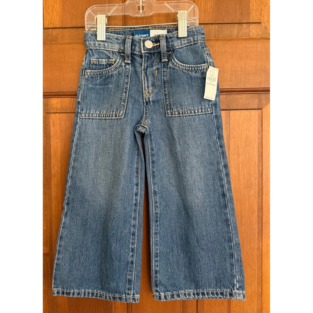 NWT Old Navy Toddler Wide-Leg Jeans Size 3T Blue 100% Cotton Denim - Picture 12 of 12